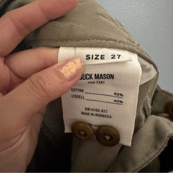 Buck Mason Desert Twill Gurkha Pant in Cadet Khaki - Picture 7 of 7